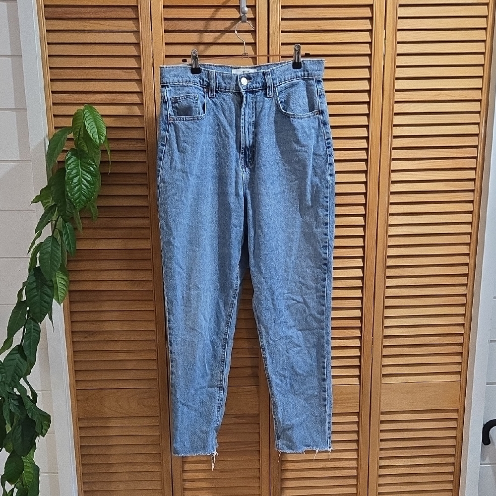 Ardene Light Blue High Rise Mom Jeans